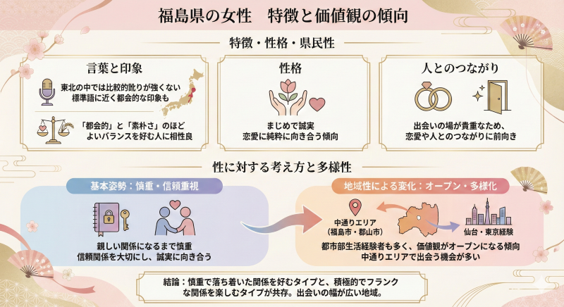 福島の女性の特徴や価値観