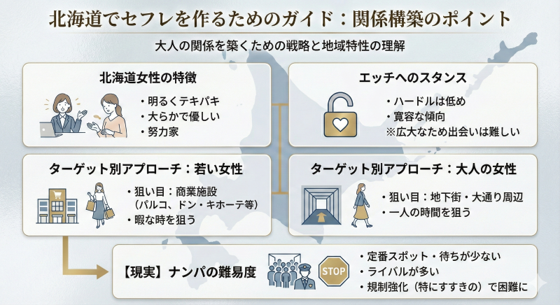 札幌でセフレができるまでの流れ