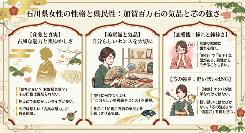 石川県女性の県民性