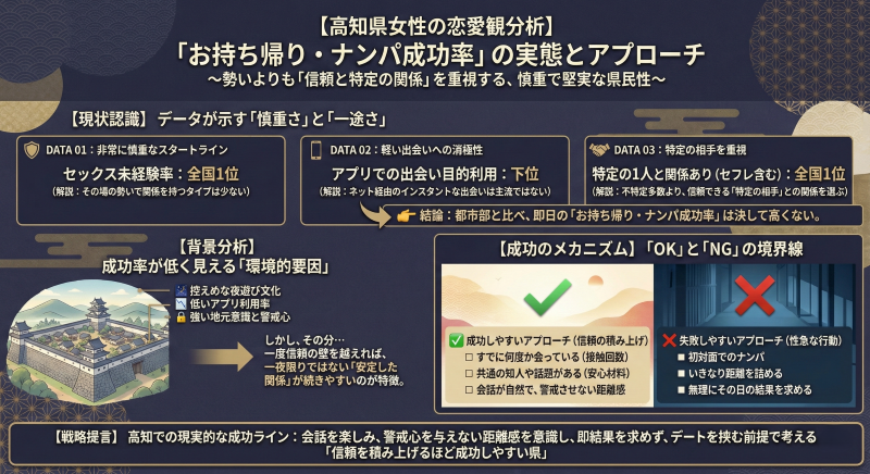 高知女性のナンパ成功率
