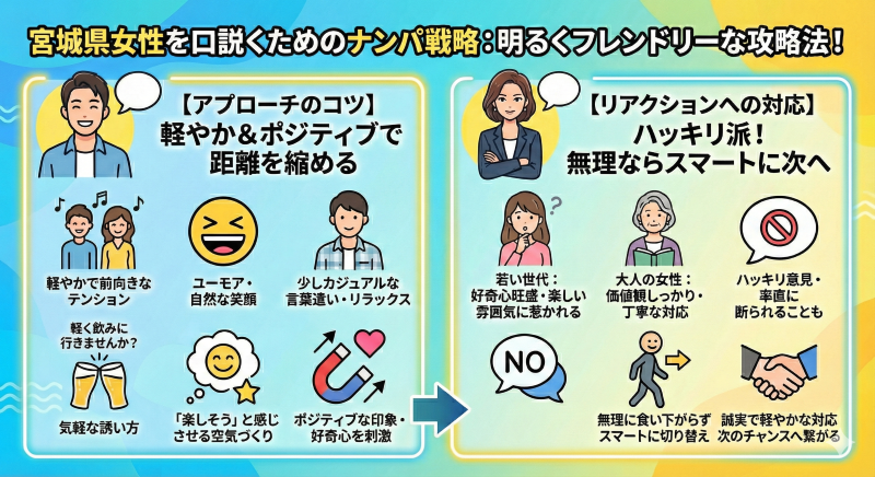 宮城・仙台でのナンパのコツ