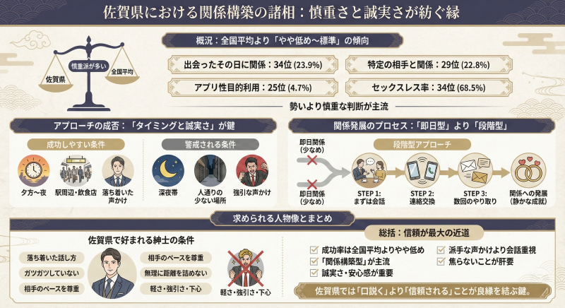 佐賀女性のナンパ成功率・お持ち帰り率