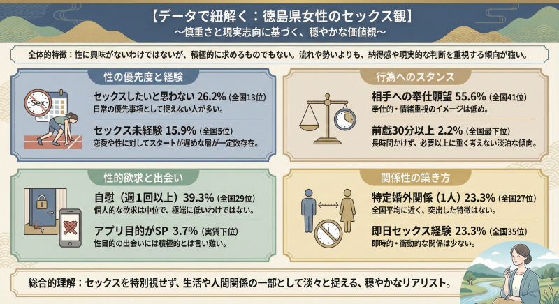 徳島の女性のセックス観
