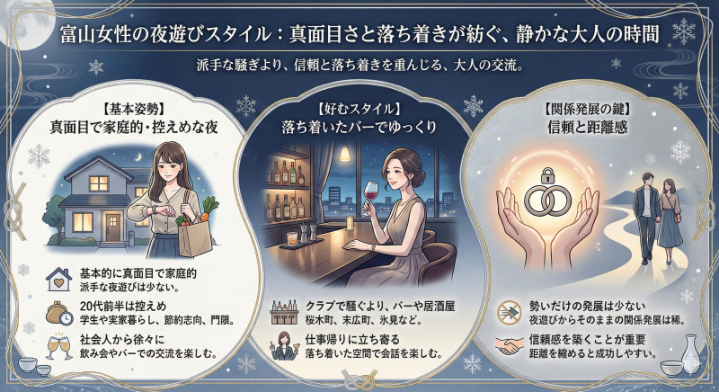 富山の女性の夜遊び事情