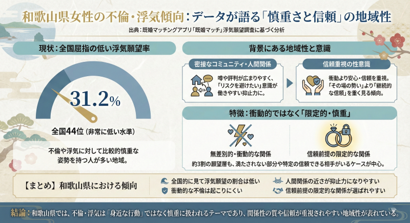 和歌山女性の浮気・不倫