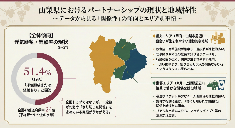 山梨でセフレを探すときのポイント