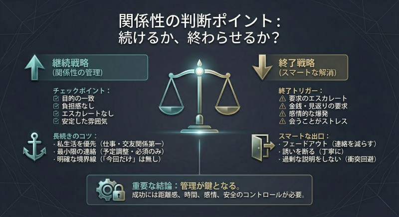 セフレ関係を続けるかどうか