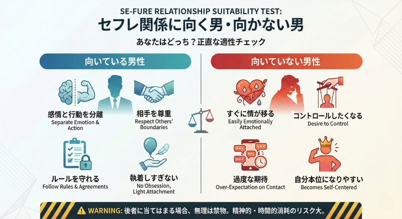 セフレの向き不向き