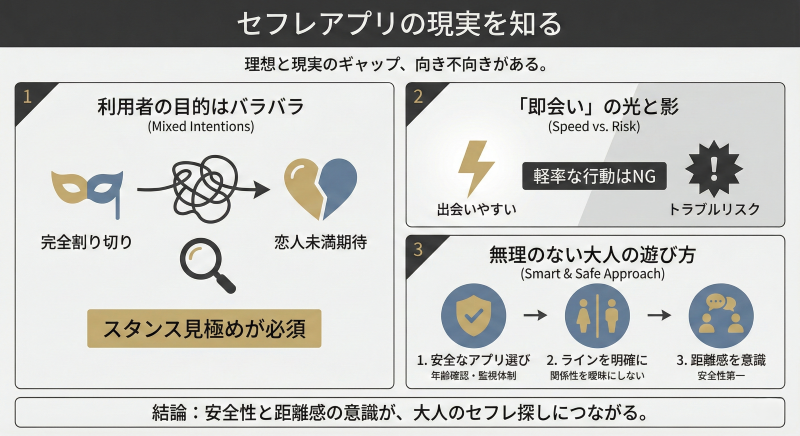 セフレ探しをするために知っておくべき現実