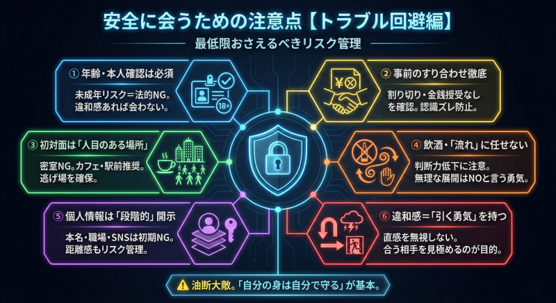 セフレづくりのトラブル回避